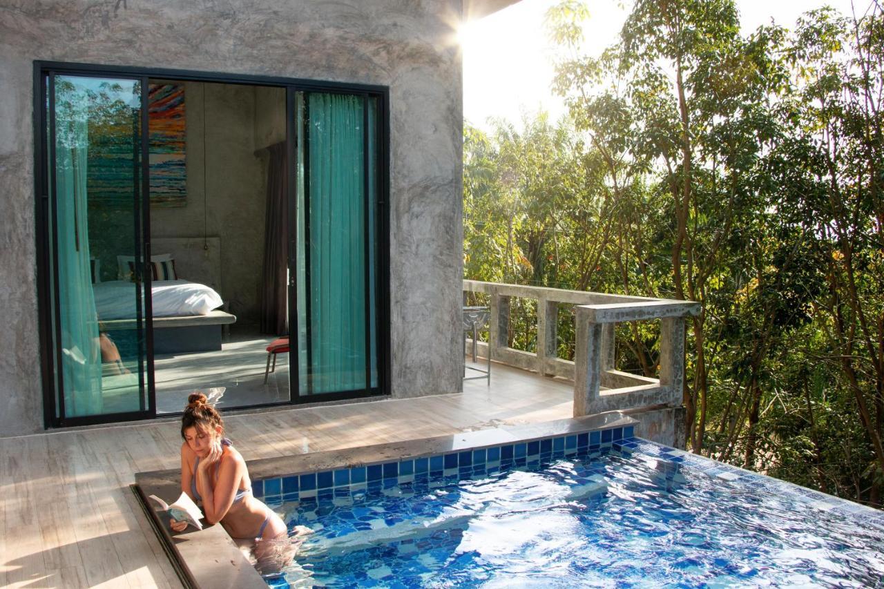 קו לנטה Stylish Pool Villa - 10 Mins Walk To The Beach מראה חיצוני תמונה
