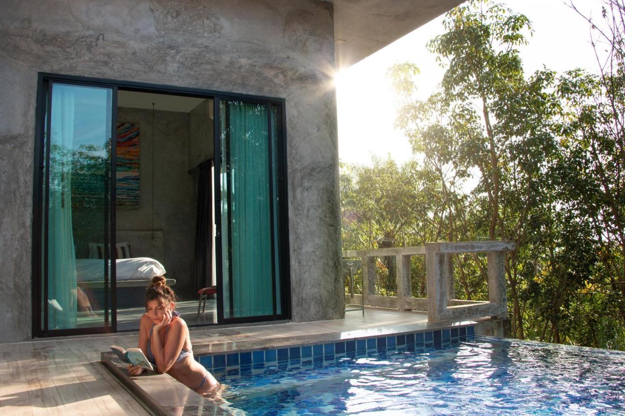 קו לנטה Stylish Pool Villa - 10 Mins Walk To The Beach מראה חיצוני תמונה