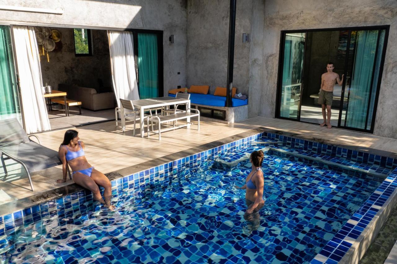 קו לנטה Stylish Pool Villa - 10 Mins Walk To The Beach מראה חיצוני תמונה